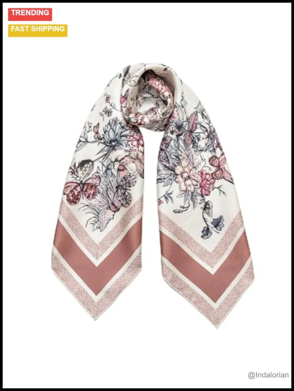 100% Mulberry Silk Scarf 35x35 Large Square Bandana Hair Wrap Neck Scarf